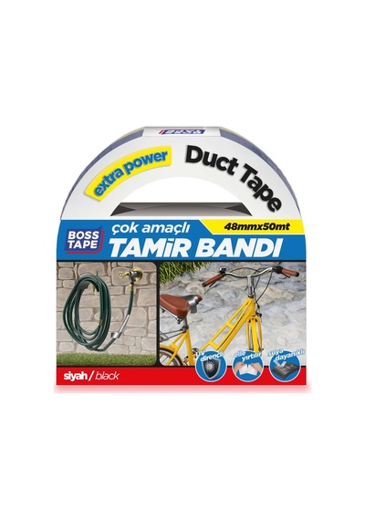 Duct Tape Tamir Bandı -Siyah- 48Mmx50Mt