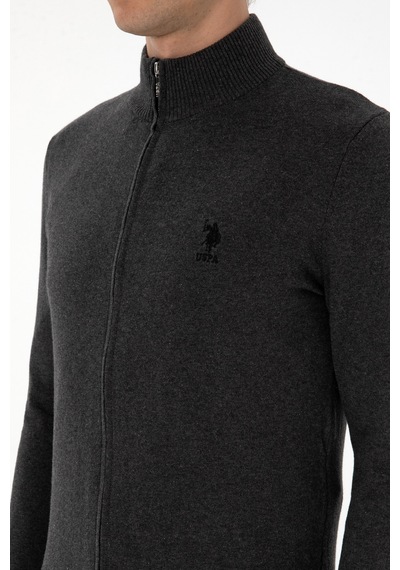 U.s. Polo Assn. Erkek Antrasit Melanj Hırka Triko 50307740-vr081 Antrasit Melanj U.s. Polo Assn. Erkek Antrasit Melanj Hırka Triko 50307740-vr081 Antrasit Melanj