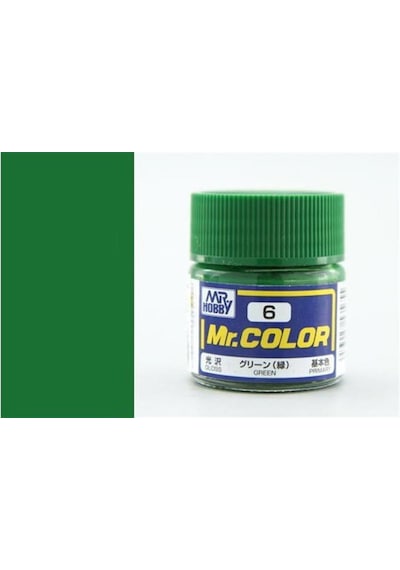 10 Ml. Green Mr.color Serisi Maket Boyası, Mr.hobby C006 Standart