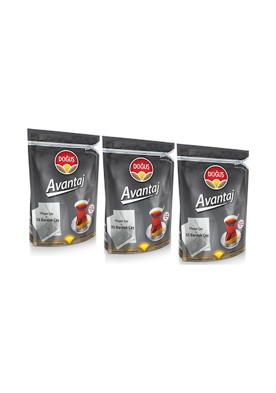 Doğuş Avantaj EDT Siyah Demlik Poşet Çay 3'lü 30 x 35 G