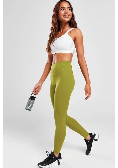 Nike Dri Fit Zenvy Gentle Support High Waisted 7/8 Leggings Kadın Yüksek Bel İç Cepli Spor Tayt Yosun Yeşili Koyu Yeşil