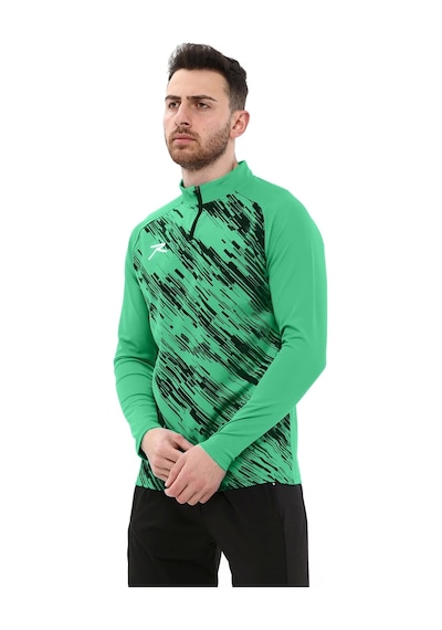 Yarım Fermuarlı Sweatshirt Dıgnus Yeşil Yeşil
