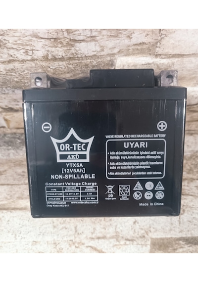 Or-tec Ytx5a 12v 5ah Motosiklet Aküsü 2025