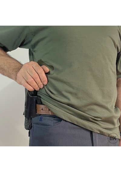 Erolav Sar-9 Ve Tp-9 Uyumlu Yarım Kelebek Dış Taşıma Deri Kılıf Siyah