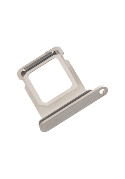 Apple Uyumlu iPhone 15 Pro Sim Çekmecesi Tek Sim İçin Sim Kart Yuvası Beyaz Titanyum Renk