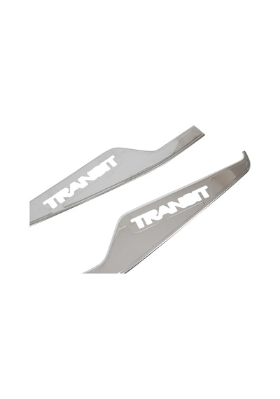 Ford Transit Uyumlu 2002-2014 Krom Cam Çıtası 2 Parça Paslanmaz Çelik Geniş Model