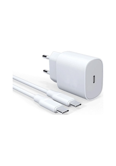 25 W Hızlı Şarj Seti Usb Type-c Kablo Ve Adaptör