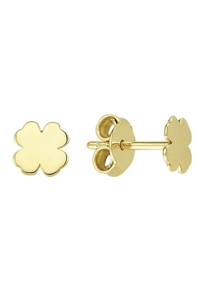 Goldkupe 14 Ayar Minik Yonca Altın Küpe 0,67 Gr-655