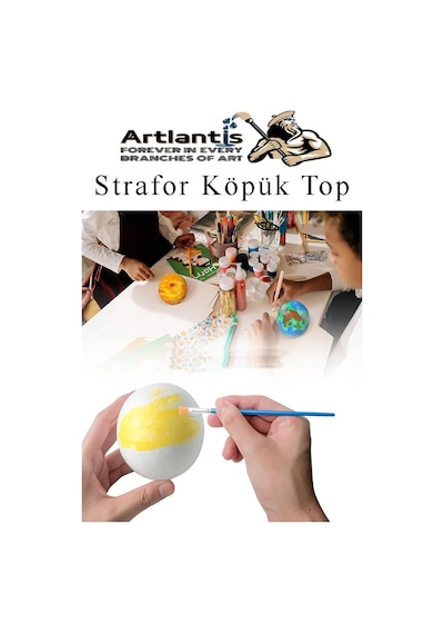 Strafor Köpük Top 10 Cm 5 Adet Köpük Top Küre Toplar Yuvarlak Strafor Köpük Top Okul Deney Hobi Sanat