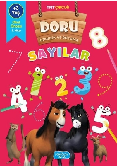 TRT Çocuk - Sayılar - Doru Etkinlik ve Boyama- Yediveren Çocuk
