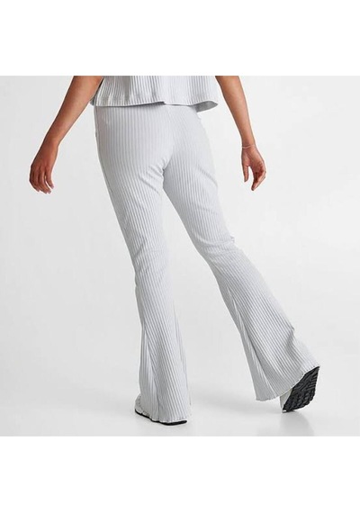 Sportswear High-waisted Wide Leg Ribbed Kadın Eşofman Altı Dv7868 - 025 Gri