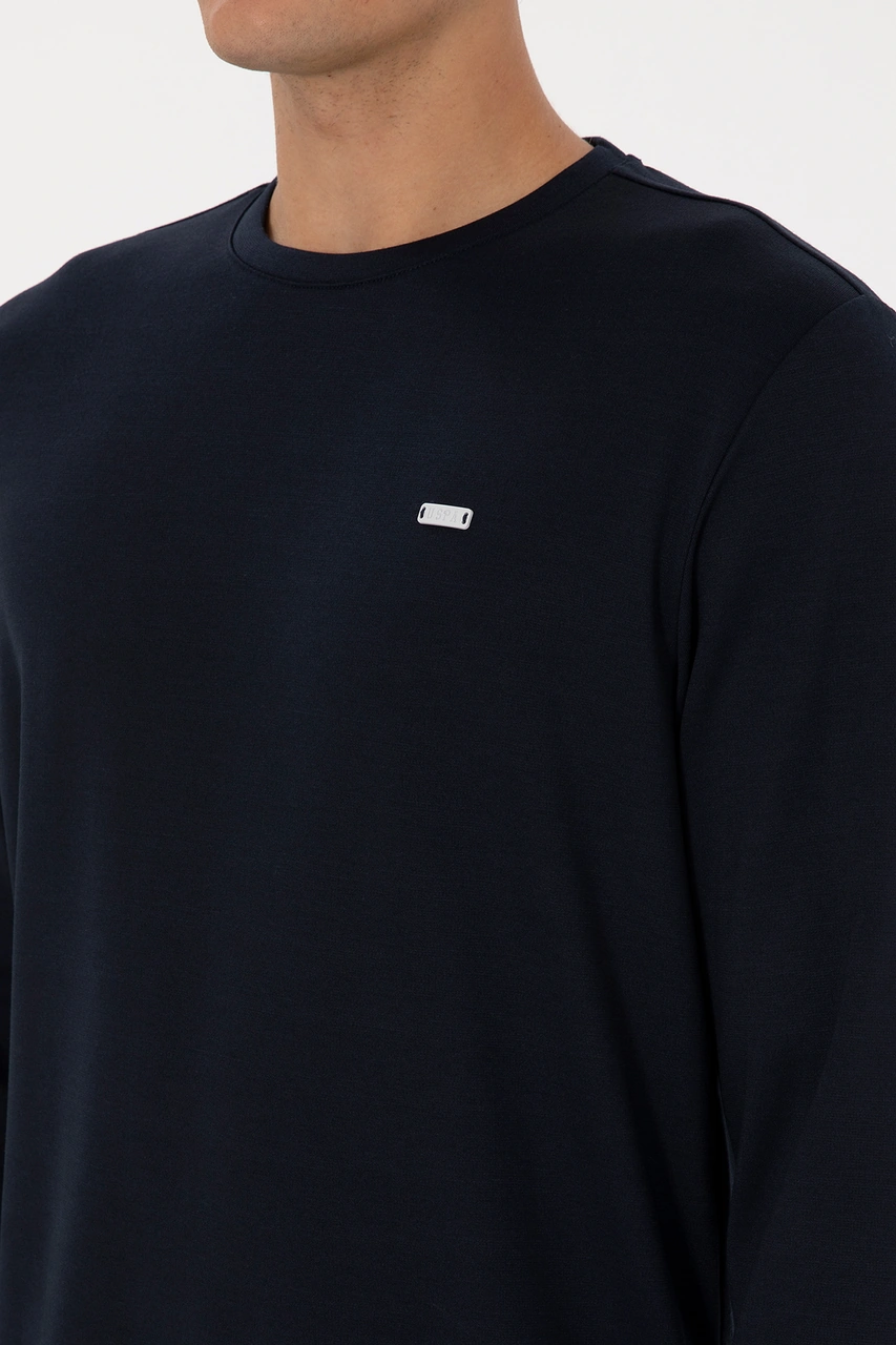 U.S. Polo Assn. Erkek Regular Fit Bisiklet Yaka Lacivert Sweatshirt 50315483-VR033