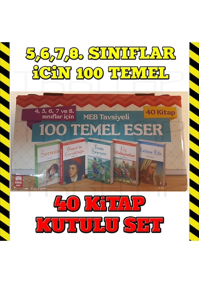 Klasik Eserler Dizisi 4 5 6 7 8 Sinif 40 Kitap