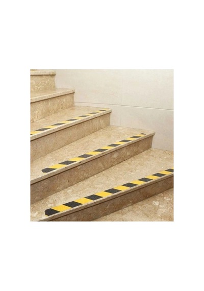 5 Adet Merdiven Kaydırmaz Kaymaz Bant 25mm X 25mt Sarı Siyah