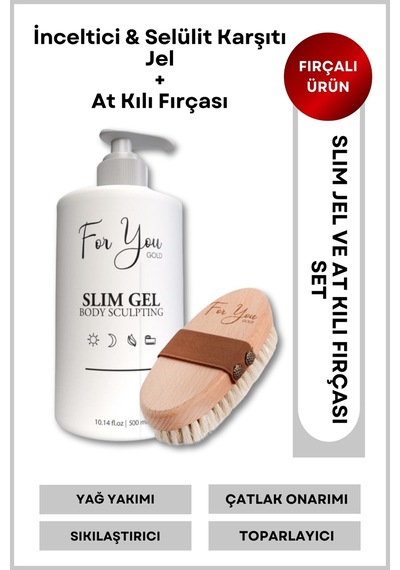 Slim Jel Inceltici-sıkılaştırıcı Bölgesel Incelme-çatlak Ve Selülit Krem 500 Ml-at Kılı F
