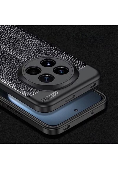 Honor X60 Pro Uyumlu Silikon Kılıf Deri Desenli Darbe Emici Autofocus Tam Koruma Kapak