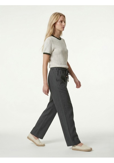 Xint Haki %100 Keten Oversize Pantolon 201317