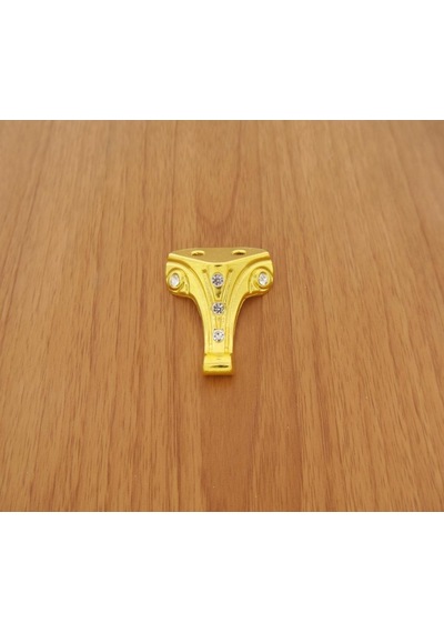 Azimkarhirdavat Moda Çeyiz Süs Sandıkları İçin Minik Lükens Ayak 3.5 Cm Taşlı 10