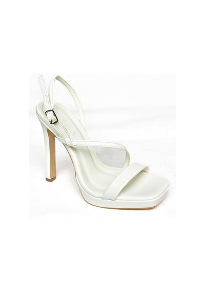 Fox Shoes S569616609 Beyaz Yüksek Topuklu Kadın Ayakkabı Beyaz