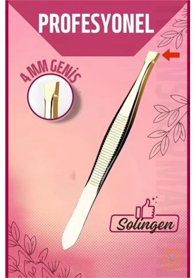 4 Mm Geniş Uçlu Cımbız Çelik Solingen Professional