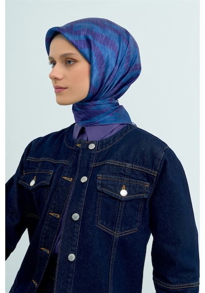 Armine Saf İpek Sura Eşarp 9525d 87 Mor