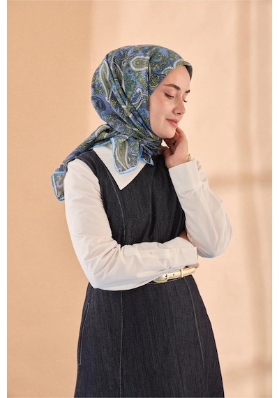 Silk Home Yaz Esintisi Eşarp 150002-03 İndigo, Fıstık Yeşili, Butter Yellow, Lila Mavi