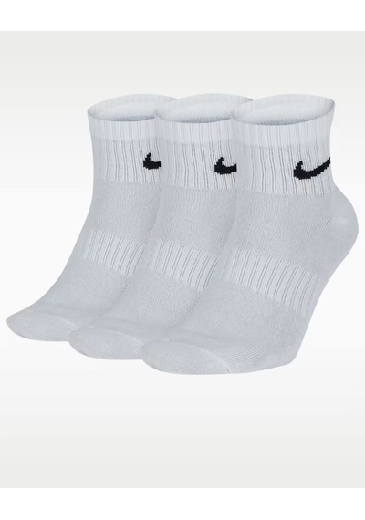 Nike Sx7677-100 Everyday Unisex 3'lü Çorap - Beyaz
