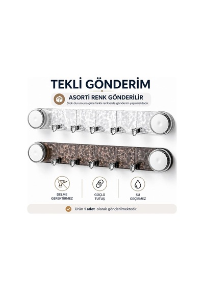 Vakumlu Yapışkanlı Askılık Güçlü Duvar Askısı Delme Gerektirmez Mutfak Banyo Havlu Askılığı Su Geçirmez Çok Amaçlı Organizer Askı Diğer