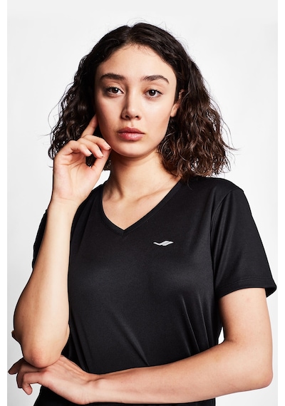 LESCON Siyah Kadın Kısa Kollu T-Shirt 23S-2208-23B Siyah