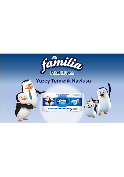 Familia Yüzey Temizlik Havlusu Maxi Hijyen 2 Li Set 192 Yaprak Beyaz