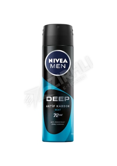 5 Adet Nivea Deodorant Deep Beat Erkek 150 Ml