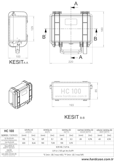 Hardcase Çanta Hc-100 Siyah