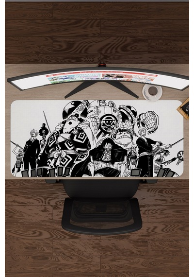 One Piece Kaymaz Dikişli Kauçuk Oyuncu Mousepad V4 - 90x40 Xxl Gaming Mouse Pad Fare Altlığı