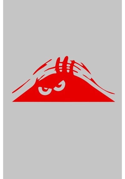 Bagajdan Bakan Adam Araç Oto Sticker (30X13,5 Cm)