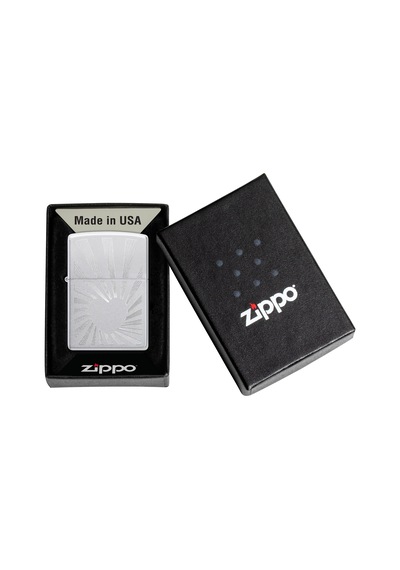 Zippo Heart Rays Dizayn Çakmak Gri