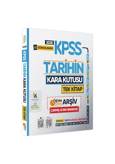 2025 Kpss Tarih Kara Kutusu Çıkmış Soru Bankası Ve Son Atak Özgün Pratik Görselli Not Kitabı