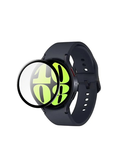 Forzacase Samsung Galaxy Uyumlu Watch 6 40mm İçin Çerçeveli Tam Kaplayan 3d Pet Ekran Koruyucu Film - Fc016