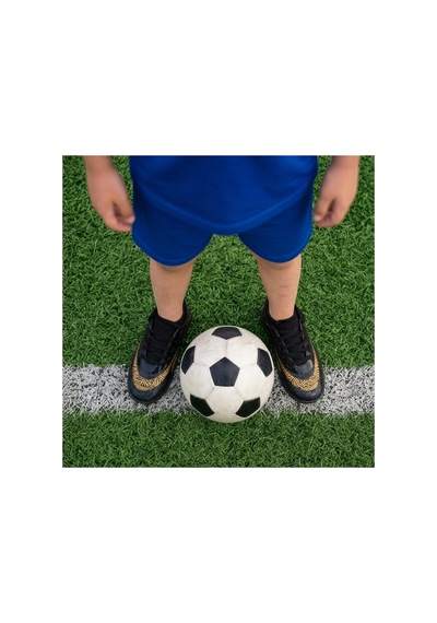 Çocuk Halı Saha Futbol Ayakkabısı Hafif, Kaymaz Tabanlı, Bağcıklı Kramponsuz Spor Ayakkabı Siyah