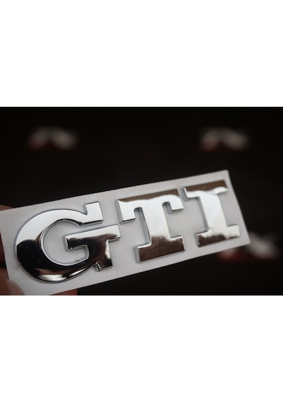 Volkswagen Vw Gti Krom Metal Bagaj Logo-siyah.