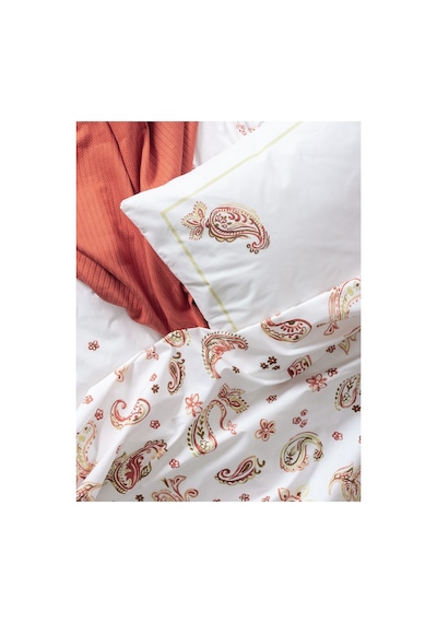 Cotton Box Vivid Çift Kişilik Pikeli Nevresim Takımı Paisia Tarçın