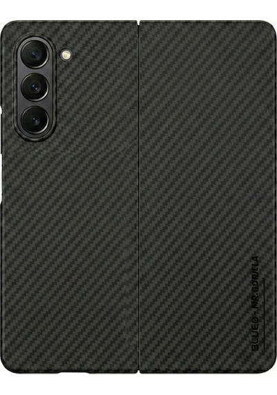 Mr. Gorilla Karbon Fiber Samsung Uyumlu Z Fold 5 Kılıf Mat Isı Dağılımı Kamera Korumalı Şeffaf