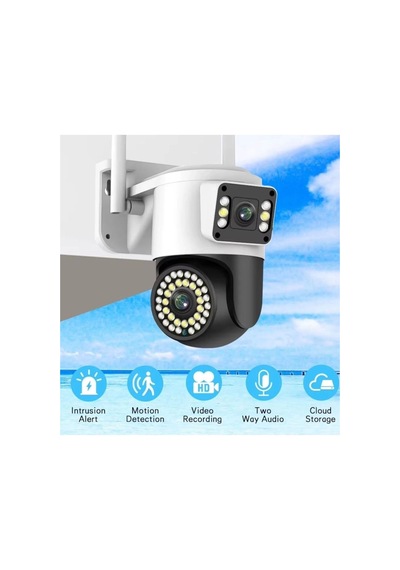 Yoosee 4mp Çift Lens Ip Kamera - Wifi Açık Kapalı Otomatik İzleme, Su Geçirmez Kablosuz Güvenlik Ev Kamerası, Renkli Gece Görüş, Hareket Algılama