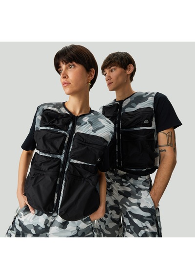 Raıns Rains Dili Mesh Vest Unisex Gri Yelek