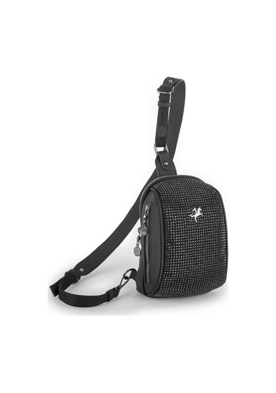 Nas Bag Bel Ve Body Bag Siyah Taşlı Siyah