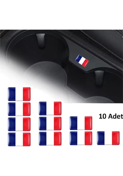 Fransa Tasarım Damla Sticker Renault Peugeot Citroen Direksiyon Jant Vites İçin Tasarlanmış 18x11m