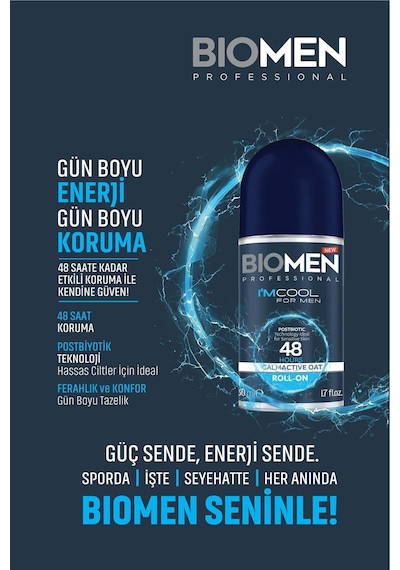 Roll-on For Men Ferahlatıcı Etki I'm Cool 2x 50 ML