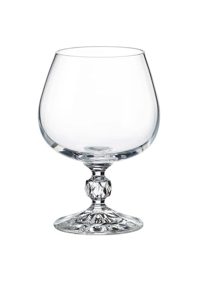 Collection Sterna Kristal 6'lı 250cc Kahve Yanı Su Bardağı/konyak Kadehi Seti Beyaz