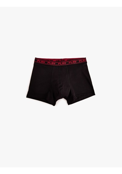 Koton 3'lü Boxer Seti Oyun Baskılı Çok Renkli Pamuklu Bordo 5wlm90018mk Bordo