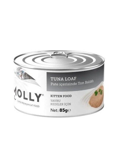 Molly Pate Ton Balıklı Tahılsız Yavru Kedi Konservesi 85 Gr