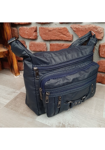 Bayan Çapraz Omuz Çantası Lacivert Gvn-0107 Lacivert